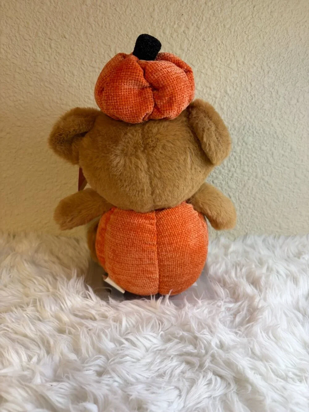 Candy Corn Lane Halloween Pumpkin Bear Weighted Shelf Sitter Decor 14